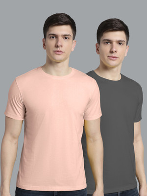 FBAR Solid Men Round Neck Multicolor T-Shirt