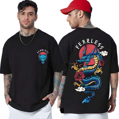 CLOFLIX Graphic Print Men Round Neck Black T-Shirt
