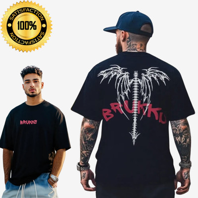 Brukks Solid Men Round Neck Black T-Shirt