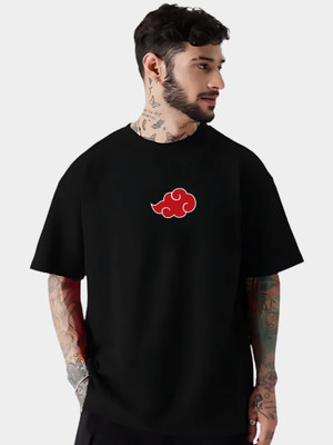 LYNX CLUB Printed Men Round Neck Black T-Shirt