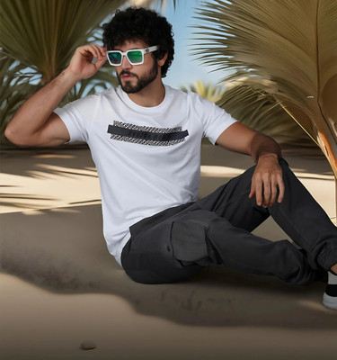 Zvezda Printed Men Round Neck White T-Shirt