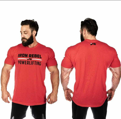 SPOWEARY Printed Men Round Neck Red T-Shirt
