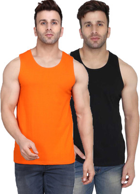 SLOWLORIS Solid Men Scoop Neck Multicolor T-Shirt