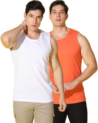 WOOSTRO Solid Men Round Neck Multicolor T-Shirt