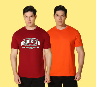 WOOSTRO Typography Men Round Neck Multicolor T-Shirt