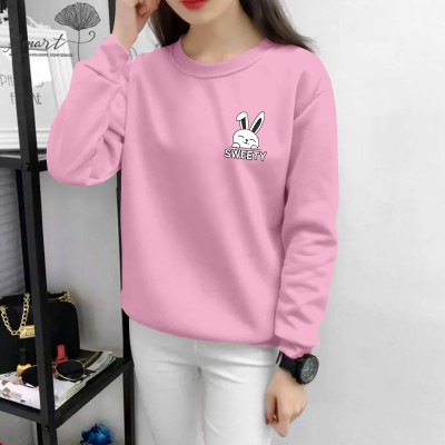 ISTA FASHION Printed Women Round Neck Pink T-Shirt