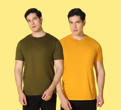 WOOSTRO Printed Men Round Neck Multicolor T-Shirt