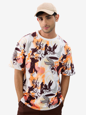 The Souled Store Graphic Print Men Round Neck Multicolor T-Shirt
