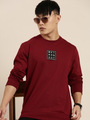 METRONAUT Full Sleeve Self Design Men Sweatshirt