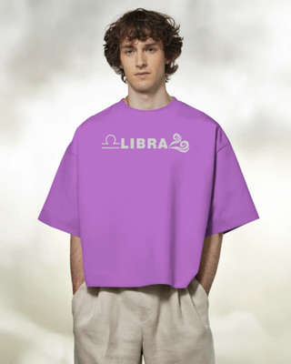 AZUREM Typography Men Round Neck Purple T-Shirt