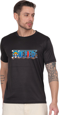 Fabrio Graphic Print Men Round Neck Black T-Shirt
