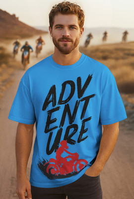 ORIGINAL CREATOR Graphic Print Men Round Neck Blue T-Shirt