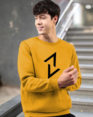 TEESHACK Printed Men Round Neck Yellow T-Shirt