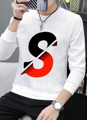 GPGARMENTSS Printed Men Round Neck White T-Shirt