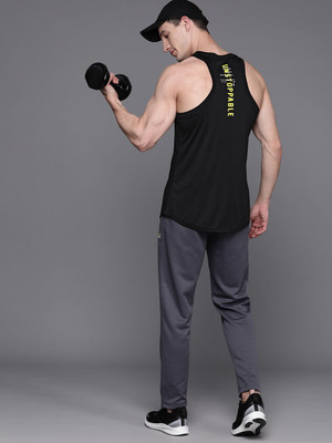 HRX by Hrithik Roshan Printed Men Round Neck Black T-Shirt