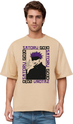 Ericia Printed Men Round Neck Beige T-Shirt