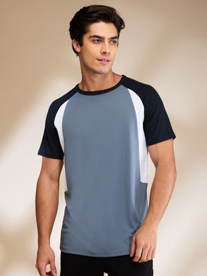 BEING HUMAN Solid Men Crew Neck Multicolor T-Shirt