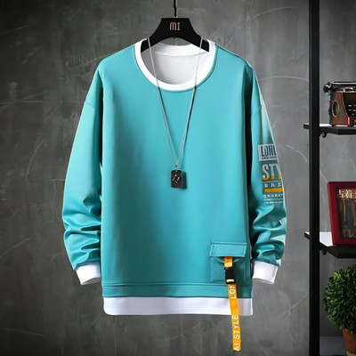 Autna Solid Men Round Neck Green T-Shirt