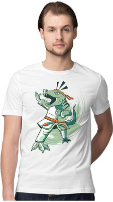 TheFreedomStore Printed Men Round Neck White T-Shirt
