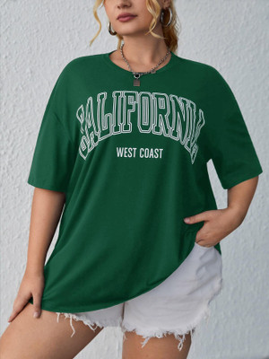 IMSA MODA Solid Women Round Neck Green T-Shirt