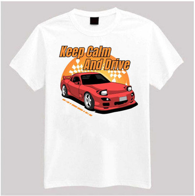 RBT Graphic Print Men Round Neck White T-Shirt