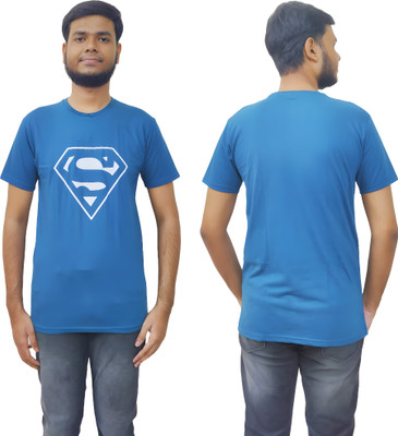 Mineset Fashion Printed Men Round Neck Dark Blue T-Shirt