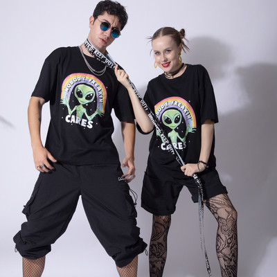 Bene Kleed Printed Men Round Neck Black T-Shirt