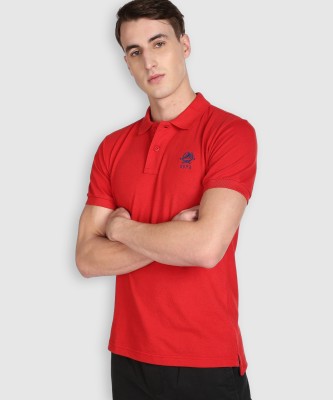 U.S. POLO ASSN. Solid Men Polo Neck Red T-Shirt