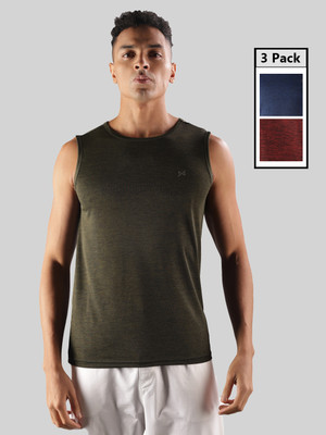 Force NXT Solid Men Round Neck Multicolor T-Shirt