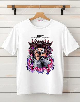 DIBBY Graphic Print Men Round Neck White T-Shirt