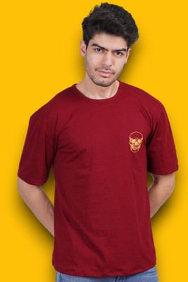 Styvibe Printed Men Round Neck Red T-Shirt