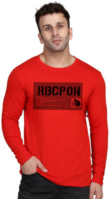 PARA HILLS Printed Men Round Neck Red T-Shirt