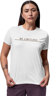 Fighterhero Printed Women Round Neck White T-Shirt