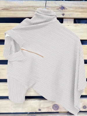 ANTILA FASHIONZONE Self Design Men Polo Neck White T-Shirt
