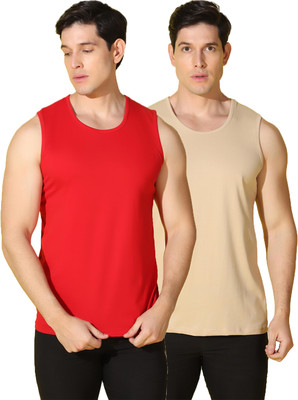 WOOSTRO Solid Men Round Neck Multicolor T-Shirt