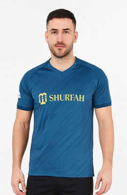 Ryze Printed Men V Neck Blue T-Shirt