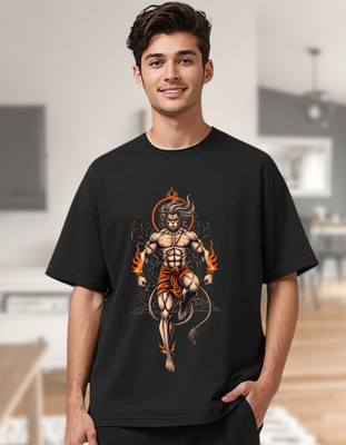 Riwazah Graphic Print Men Round Neck White T-Shirt