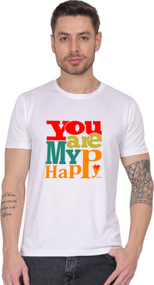 UPTRADE Graphic Print Men Round Neck White T-Shirt