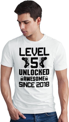 Seek Buy Love Printed Men Round Neck White T-Shirt