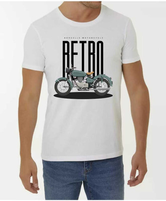 RBT Graphic Print Men Round Neck White T-Shirt