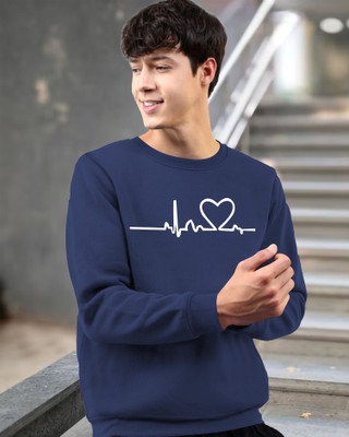 TEESHACK Printed, Typography Men Round Neck Dark Blue T-Shirt