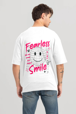 Trend Twist Graphic Print Men Round Neck White T-Shirt