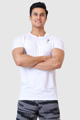 FuaarK Solid Men Round Neck White T-Shirt