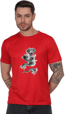 ARTI ARYA TREND Graphic Print Men Round Neck Red T-Shirt