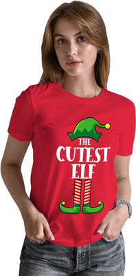 Buy That Trendz Solid Women Round Neck Red T-Shirt