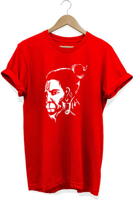 Deccan Store Printed Men Round Neck Red, White T-Shirt