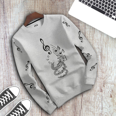 FTX Printed Men Round Neck Grey T-Shirt