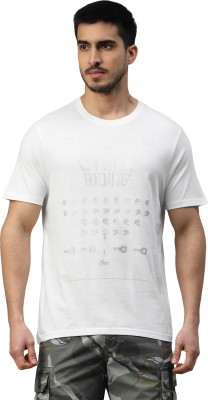 ROYAL ENFIELD Printed, Typography Men Round Neck White T-Shirt