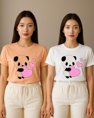 Berlin Graphic Print Women Round Neck Multicolor T-Shirt
