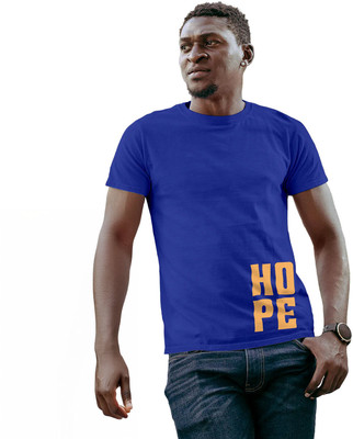 Fighterhero Printed Men Round Neck Blue T-Shirt